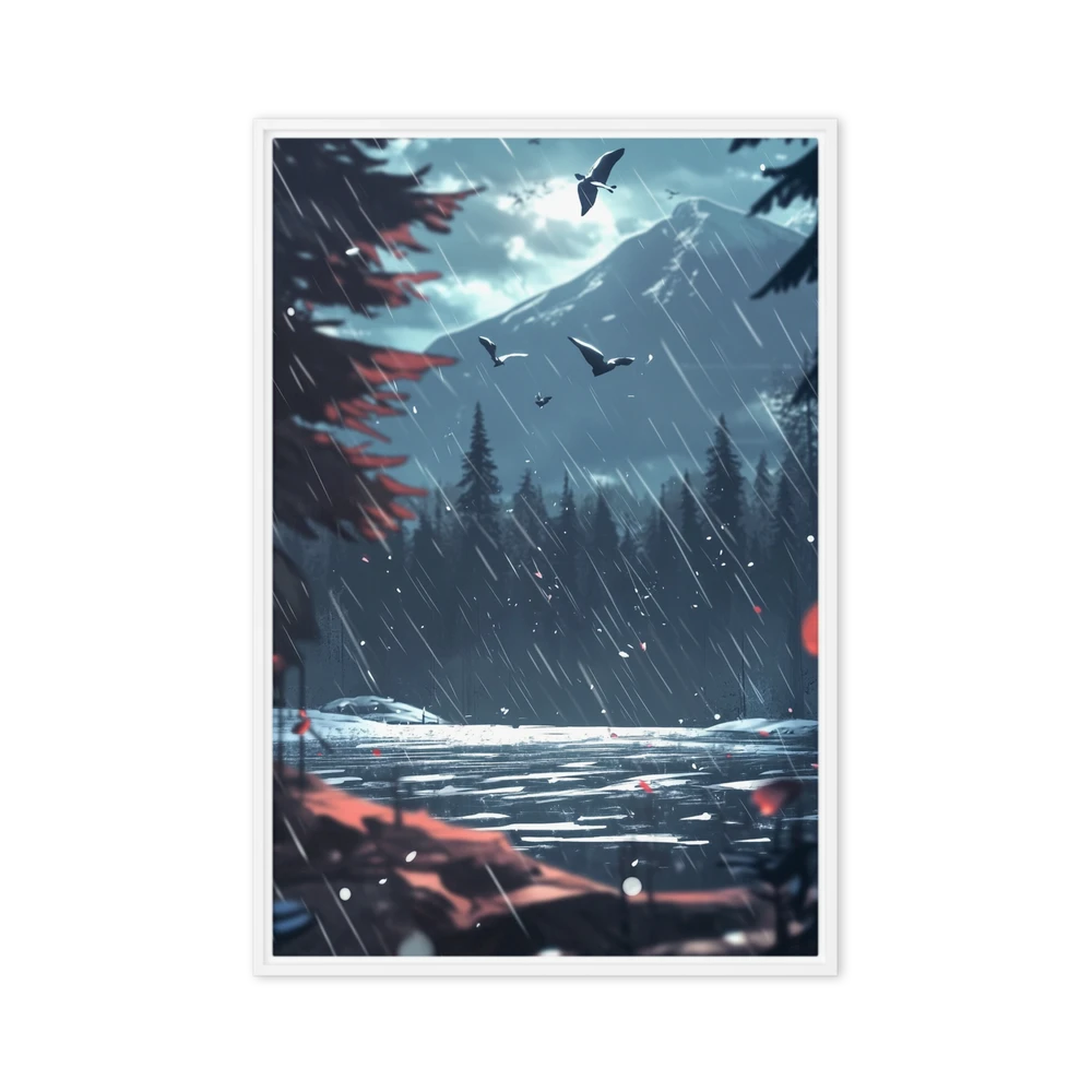 Rainy Mountainscape Flight | Art Print