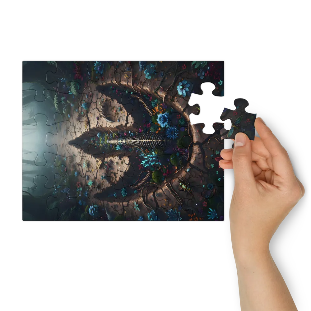 Primordial Footprint 
 Jigsaw Puzzle in Tin Box