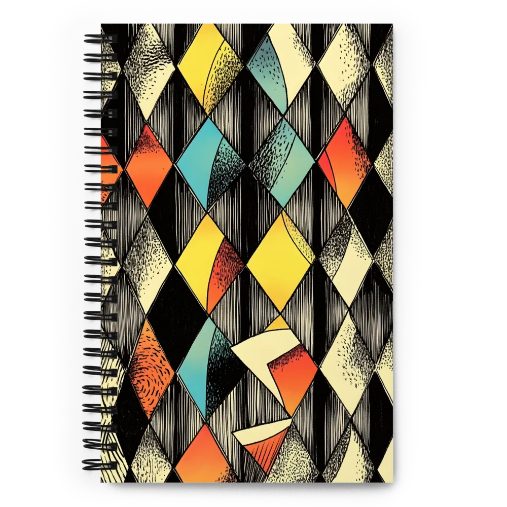 Abstract Diamond Mosaic 
 Spiral Notebook | 140 pages