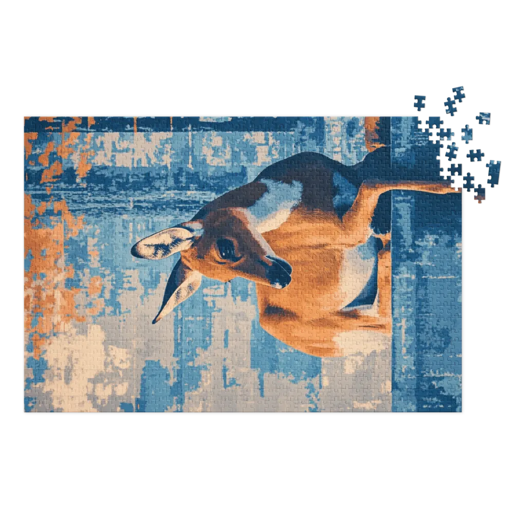 Fawn Tapestry Dream 
 Jigsaw Puzzle in Tin Box