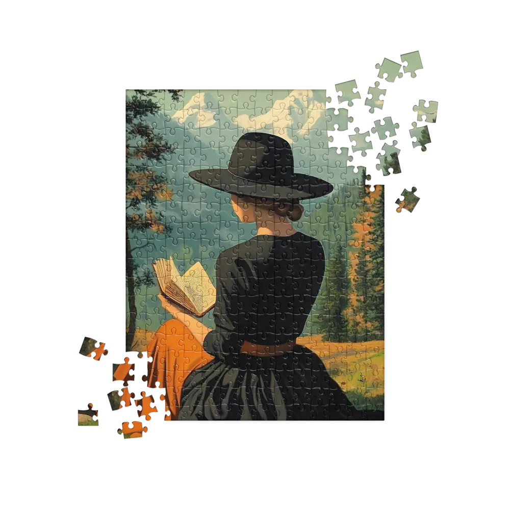 Quiet Reading in the Mountains 
 Jigsaw Puzzle