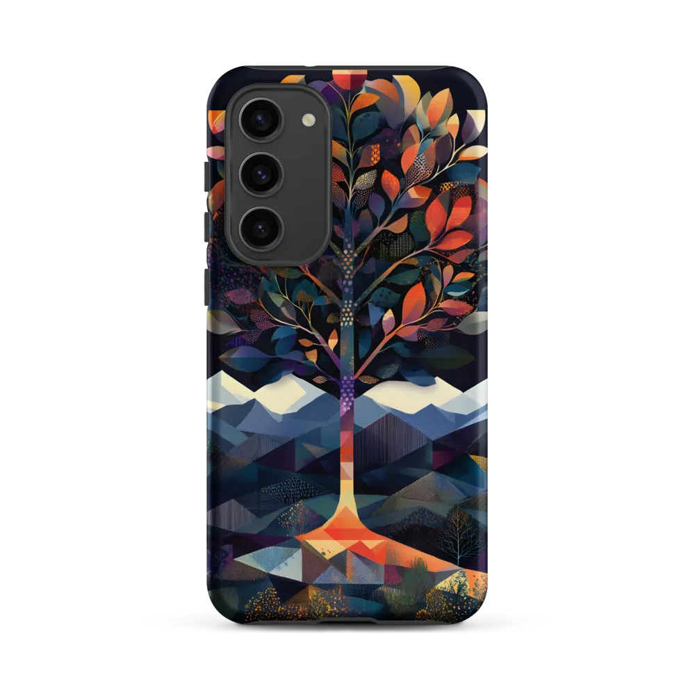 Colorful Stylized Tree Landscape