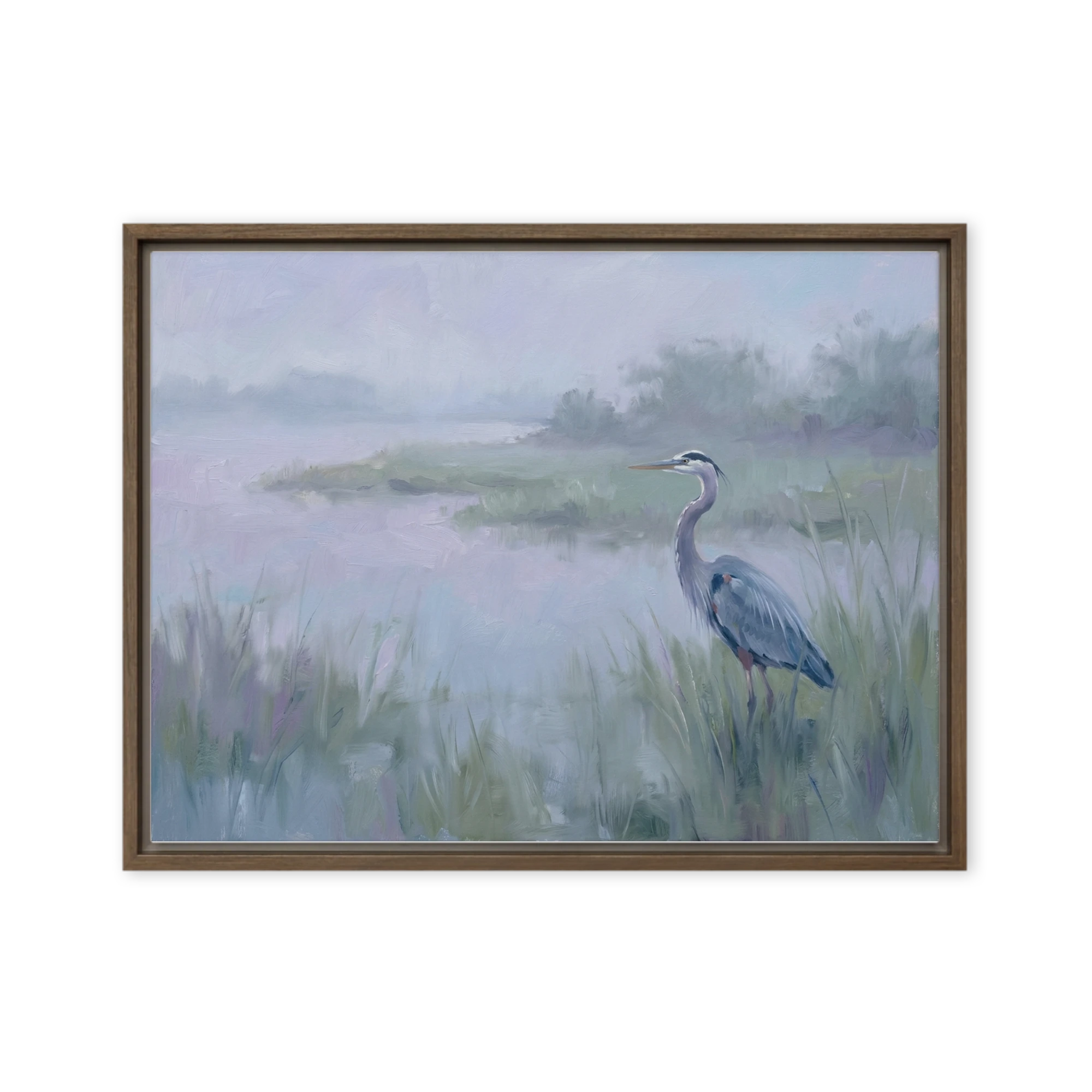 Misty Marsh Heron