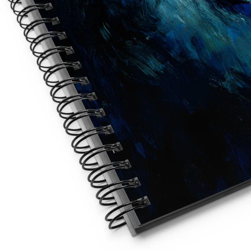 Lion's Azure Gaze 
 Spiral Notebook | 140 pages
