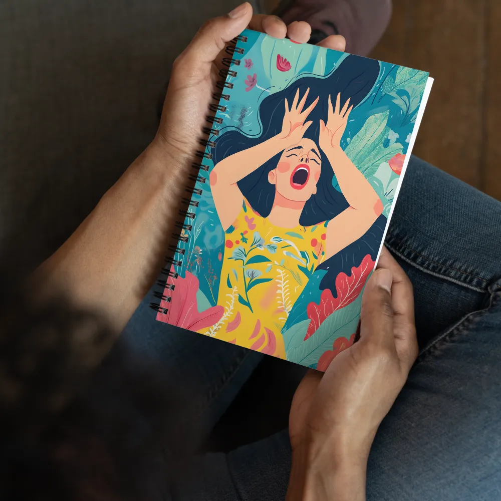 Floral Distress 
 Spiral Notebook | 140 pages