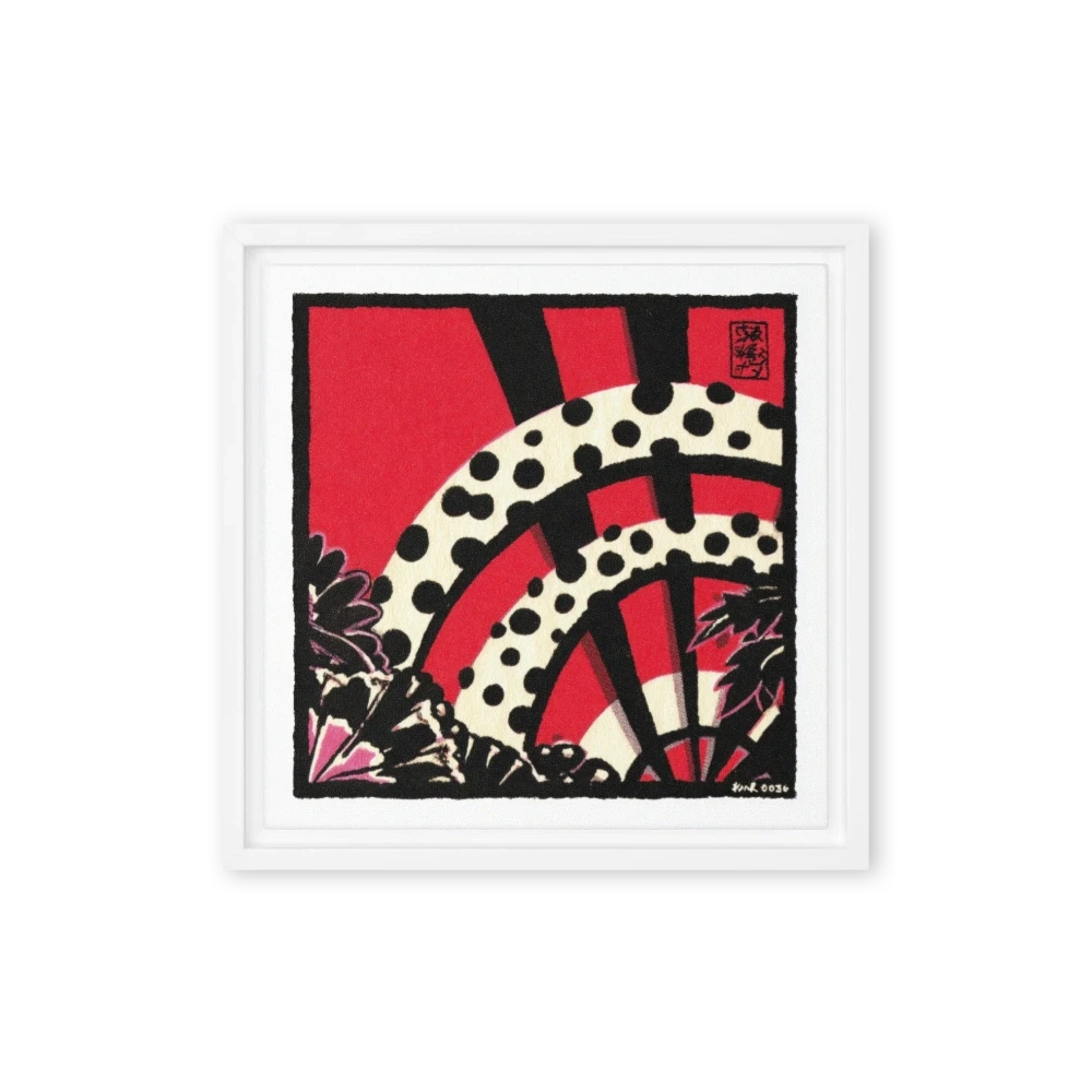 Polka Dot Folding Fan | Art Print