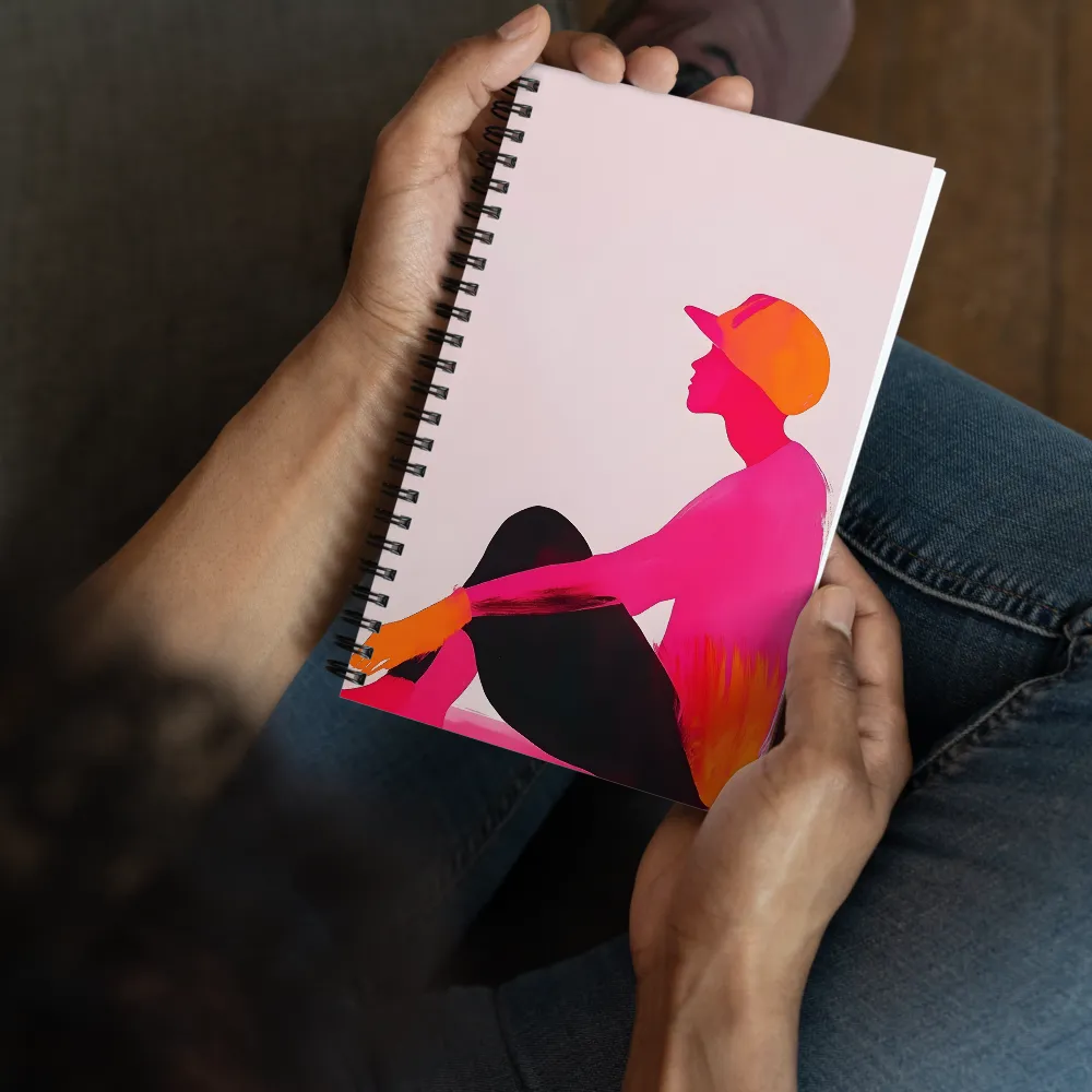 Neon Profile: Quiet Reflection 
 Spiral Notebook | 140 pages