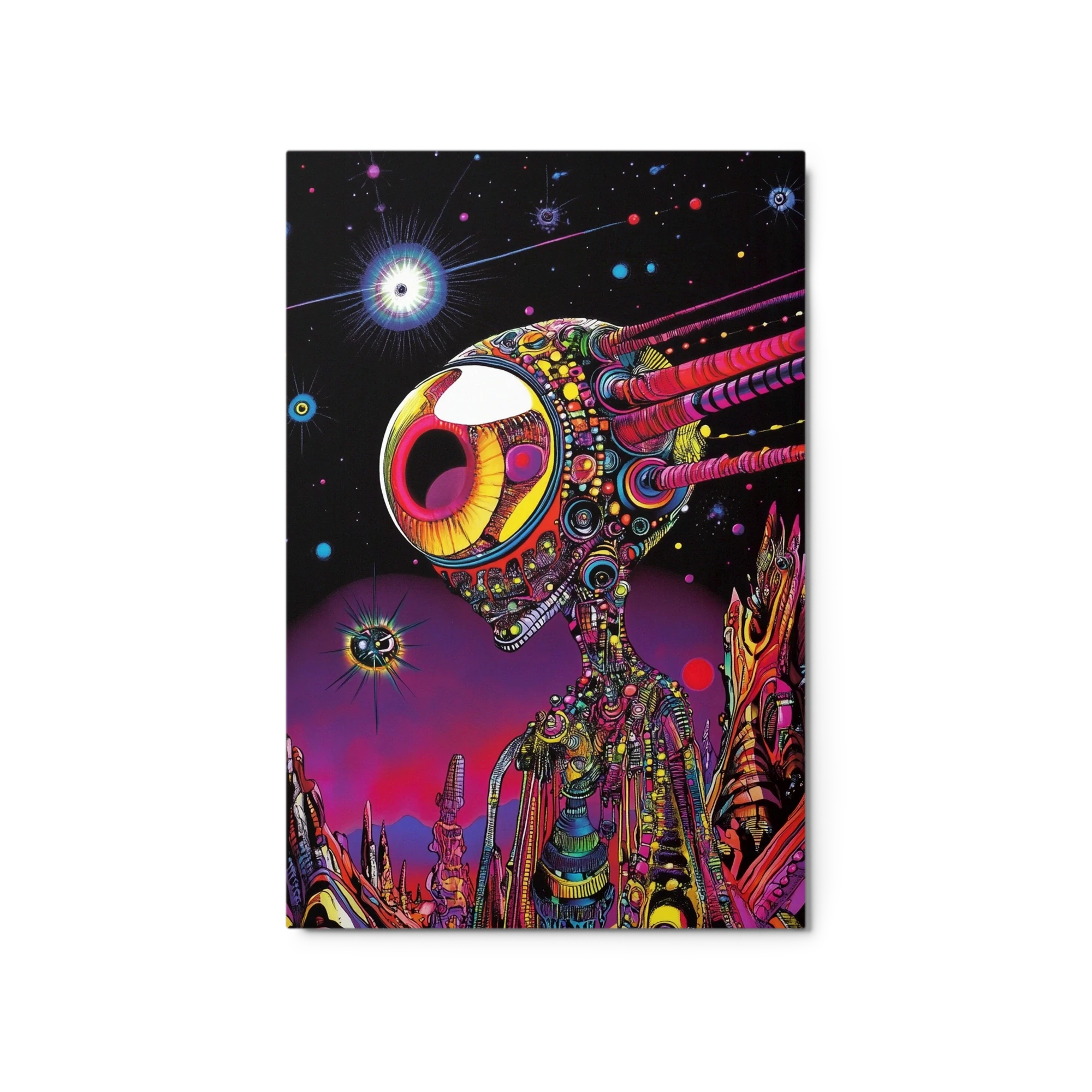 Surreal Alien in Cosmic Landscape