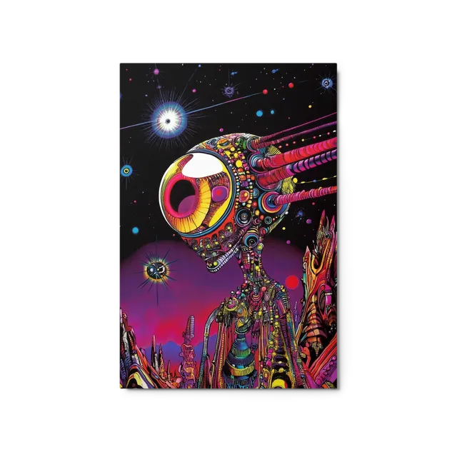 Cosmic Psychedelic Alien | Art Print