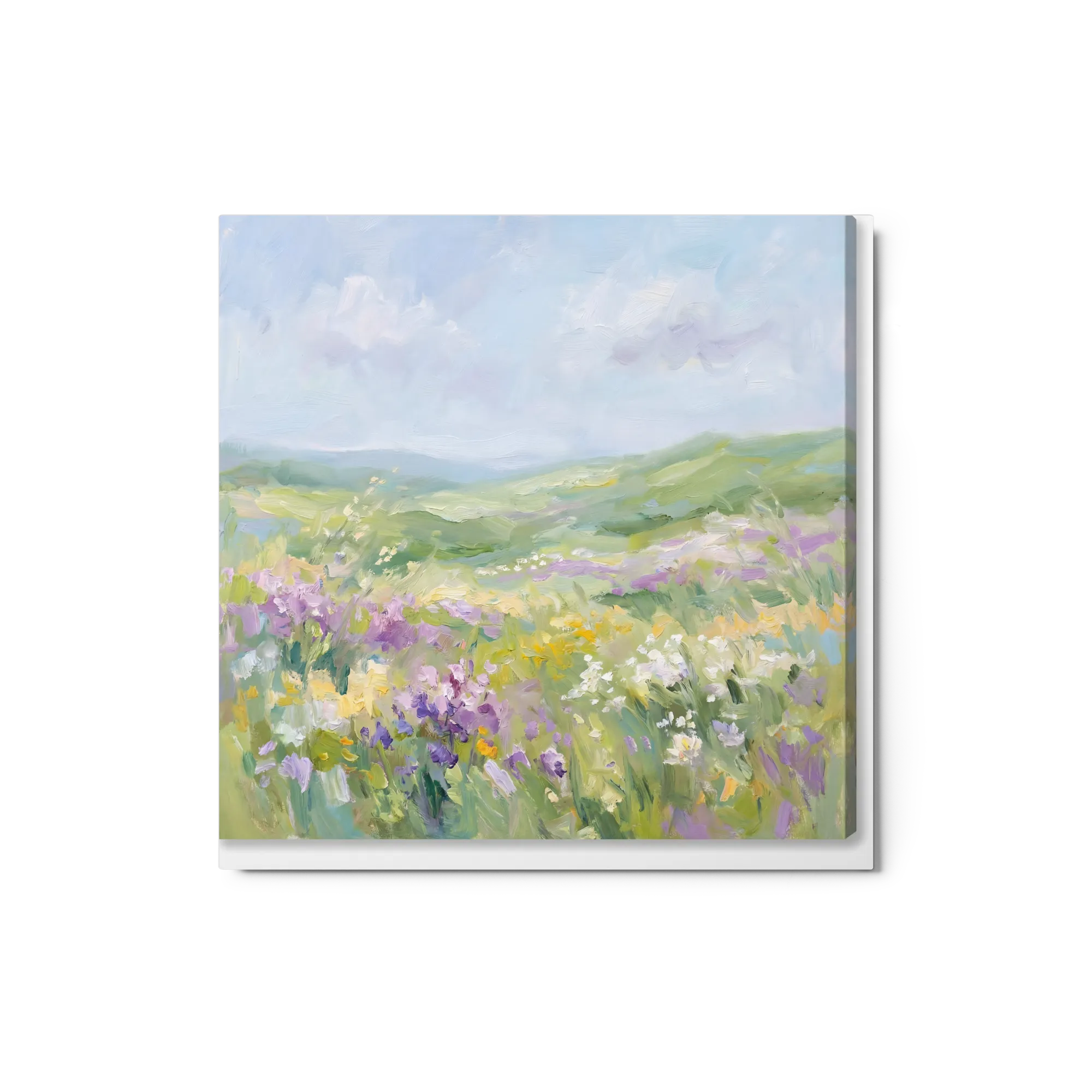 Serene Meadow Impression 
 Canvas | 18″x 18″