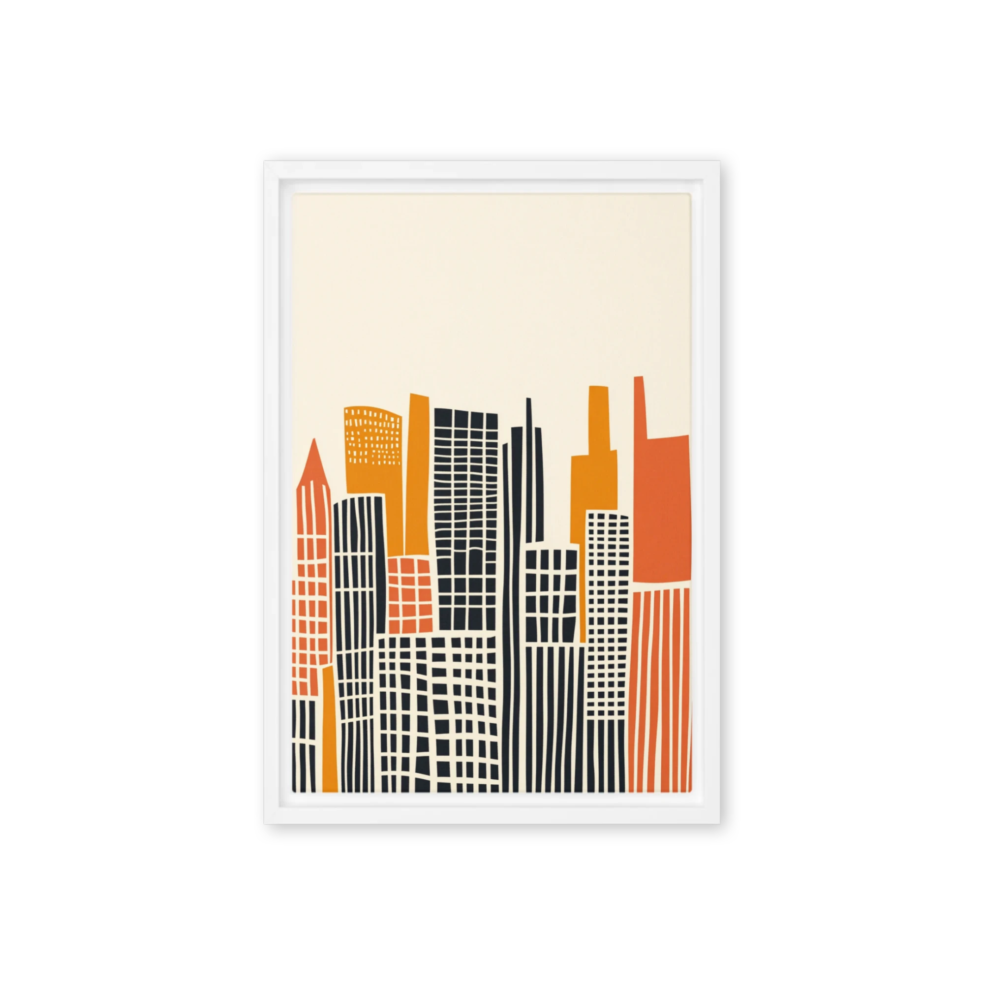 Mid-Century Urban Skyline