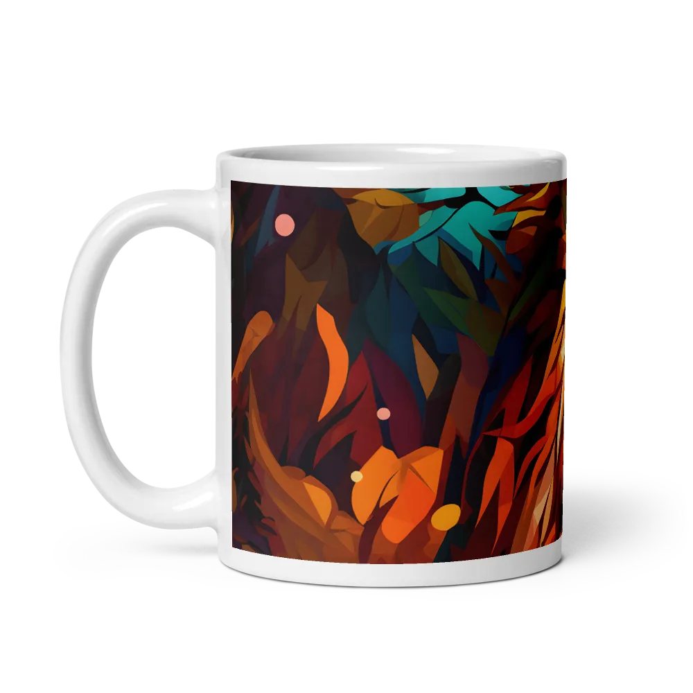 Majestic Gaze: The Polygonal Lion