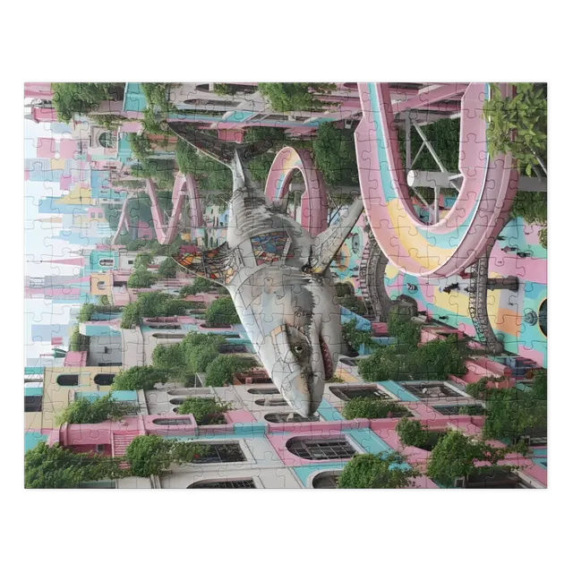 Pastel City Shark | Jigsaw Puzzles