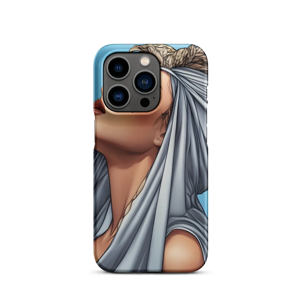 Digital Portrait of a Woman with Headscarf | Phone Case
