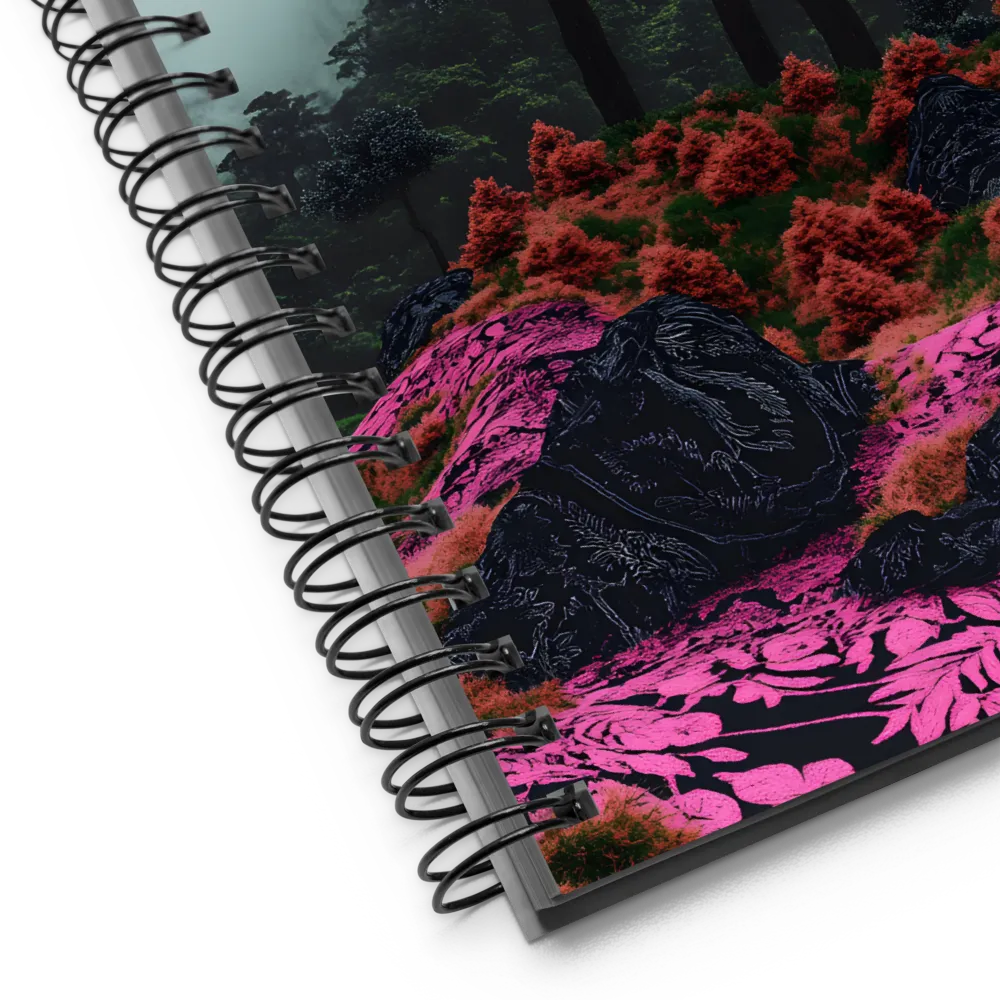 Mystical Magenta Forest 
 Spiral Notebook | 140 pages