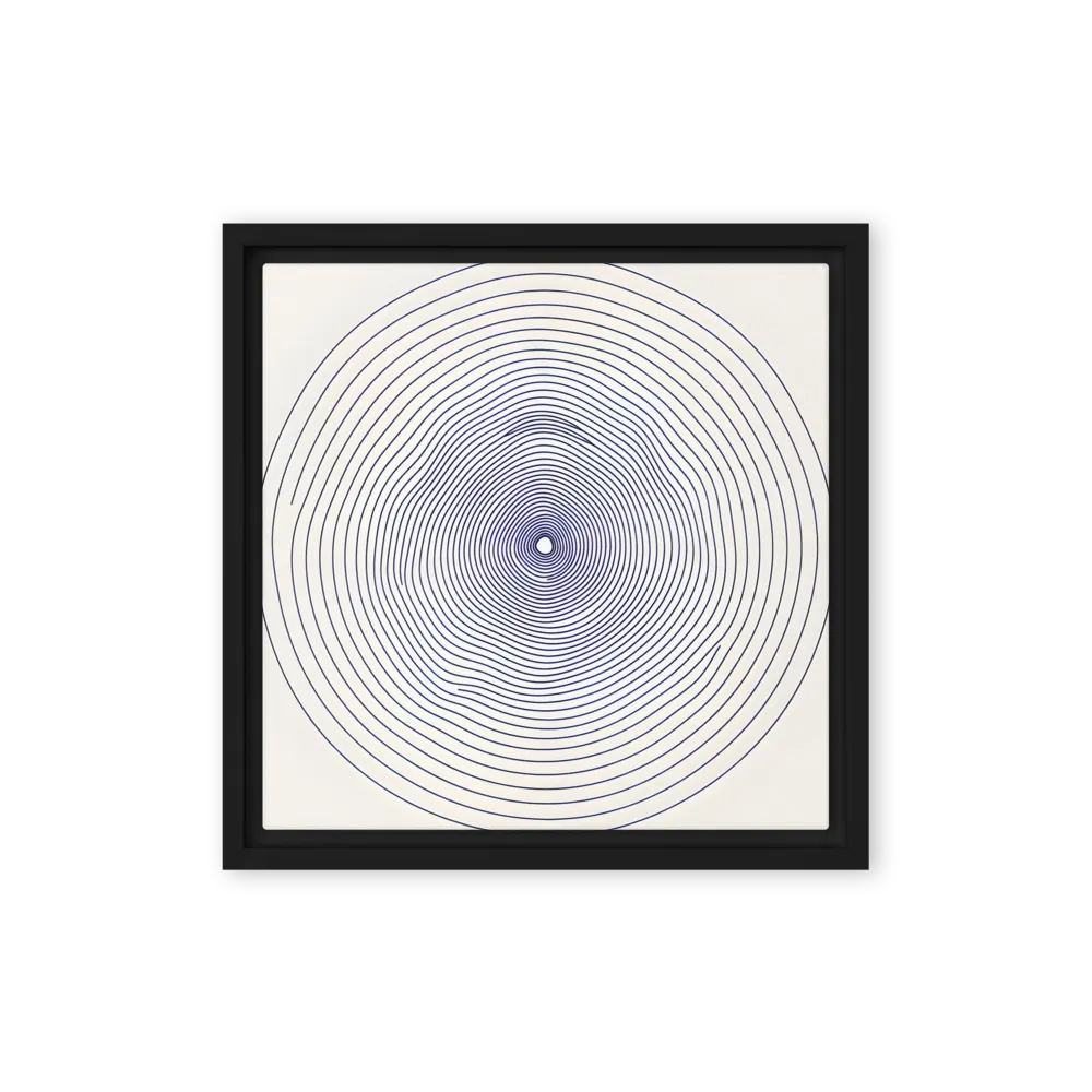 Hypnotic Spiral Resonance 
 Poster with Black Frame | 16″x 16″