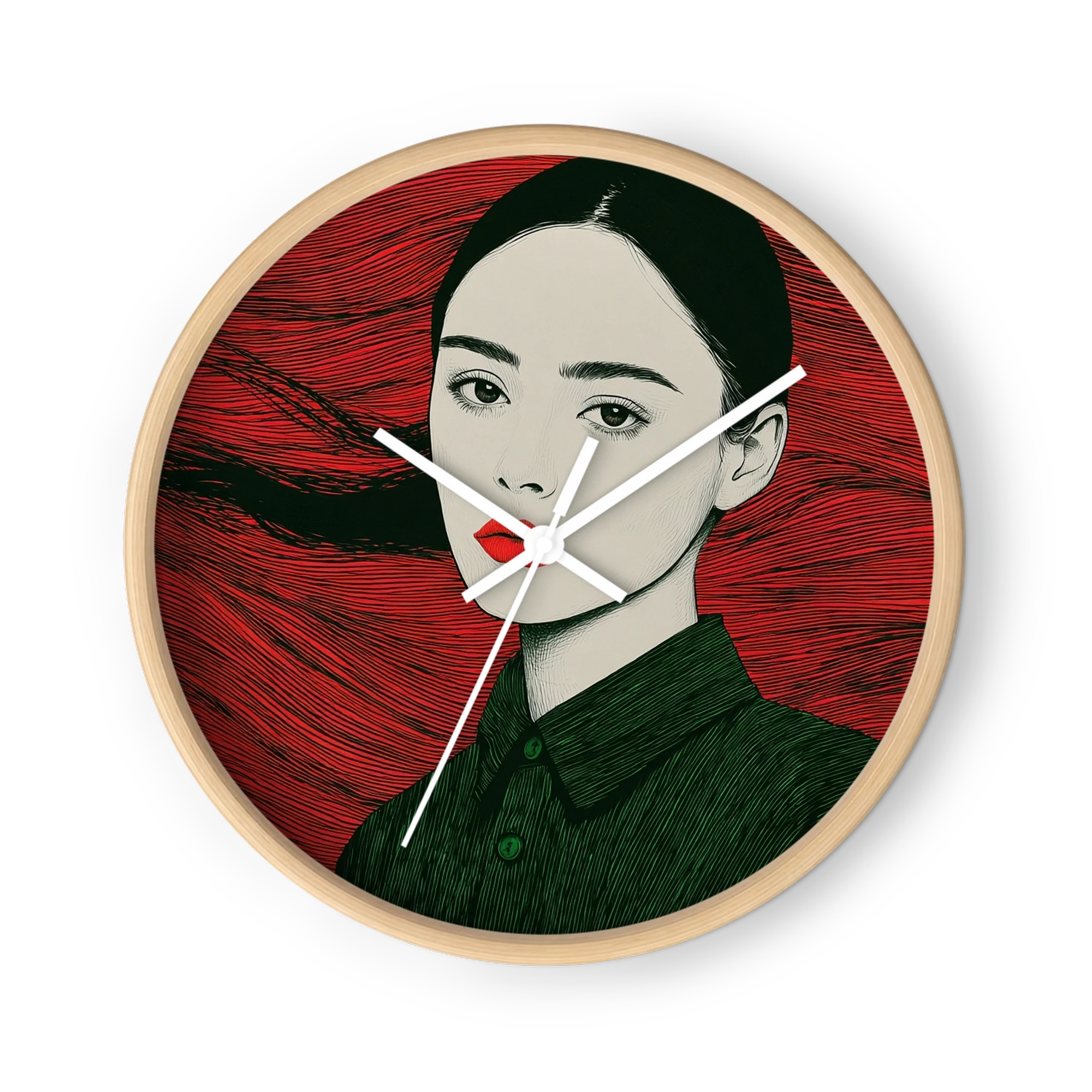 Woman in Red and Green
