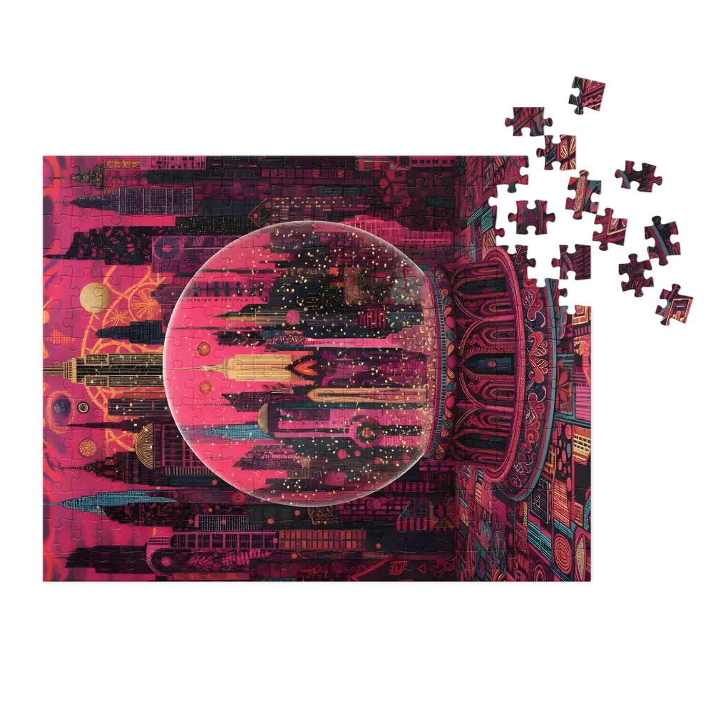 Magenta City Globe