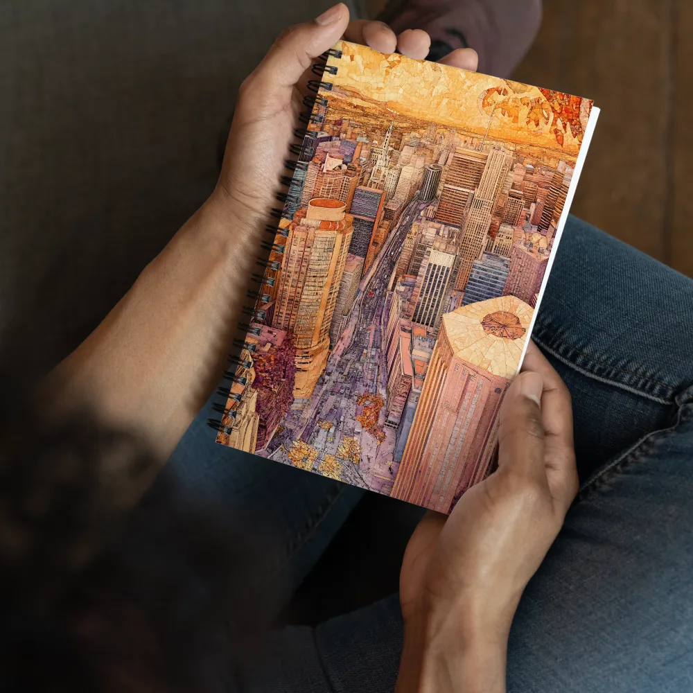 Urban Mosaic Panorama 
 Spiral Notebook | 140 pages