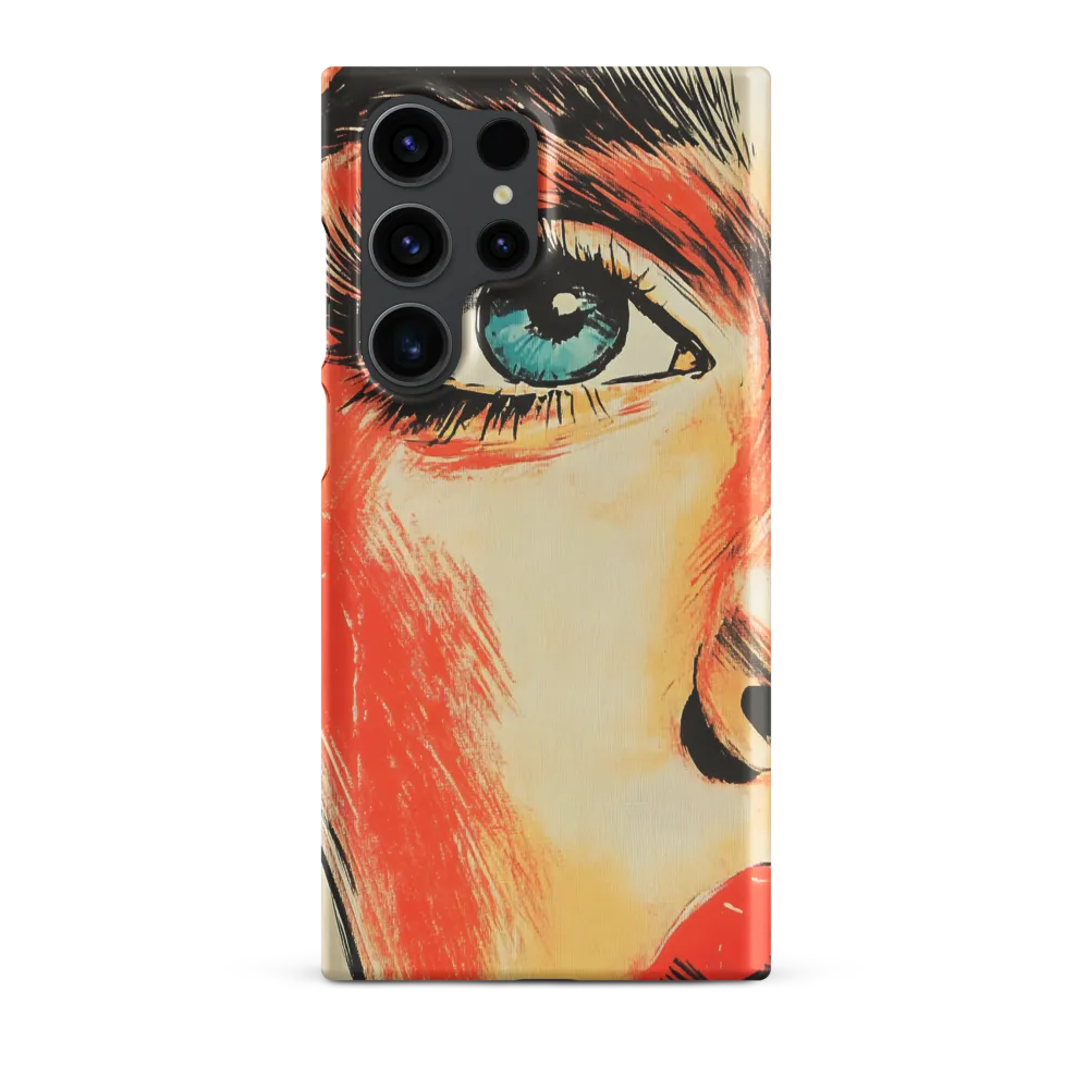 Bold Expressionist Portrait of Woman | Phone Case