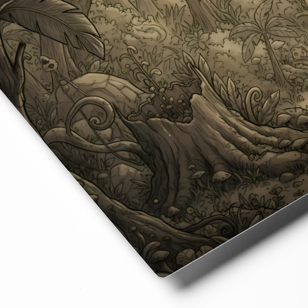 Enchanted Forest Pathway 
 Canvas with White Frame
