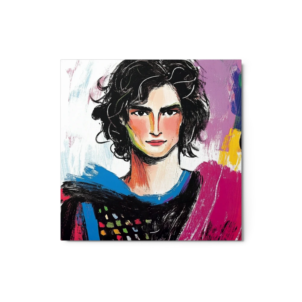Vibrant Artistic Portrait Print
