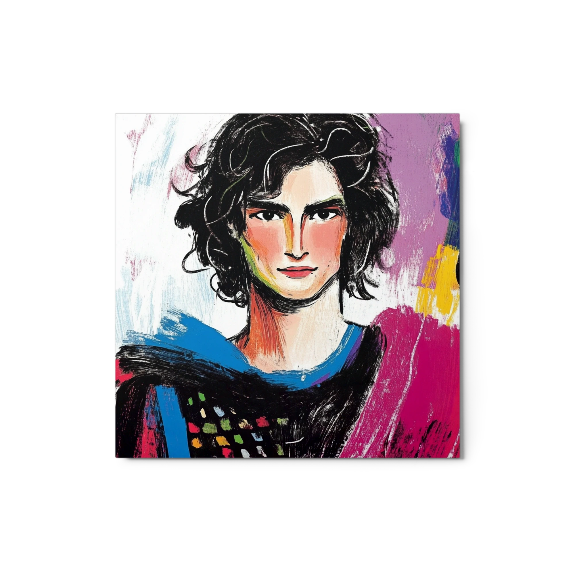 Colorful Male Portrait Illustration