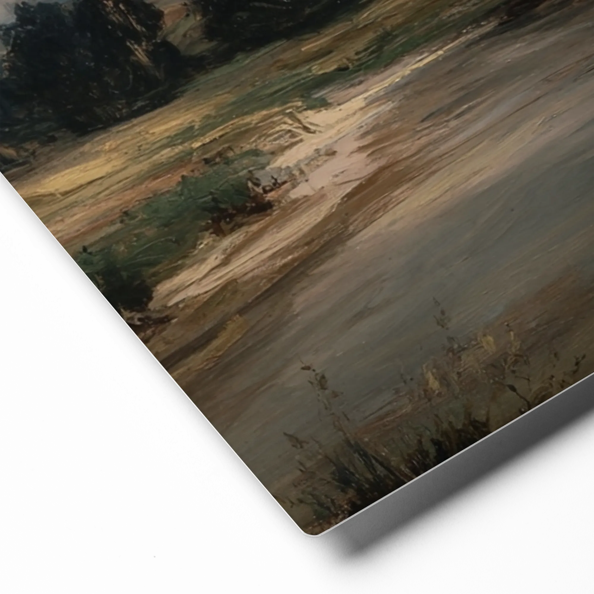 Serene Riverside Path 
 Canvas | 14″x 14″