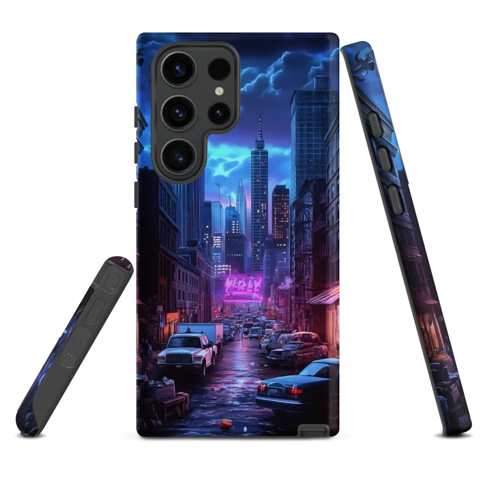 Futuristic Cityscape at Night | Phone Case