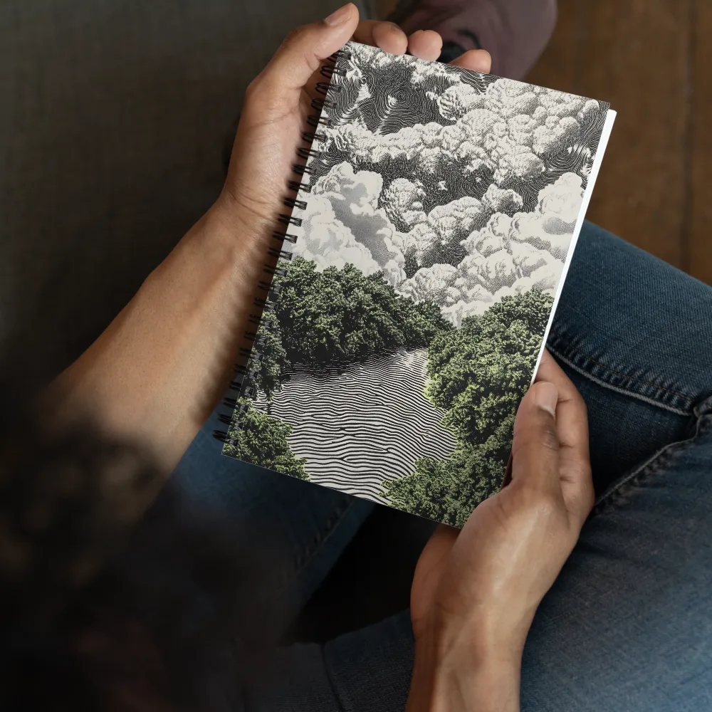 Whispering Woods and Wavy Waters 
 Spiral Notebook | 140 pages