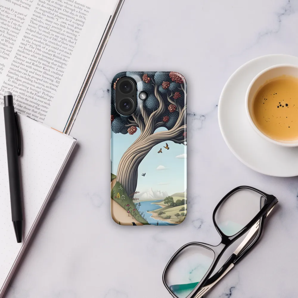 Whimsical Textured Tree 
 iPhone 14 Plus | Snap Case