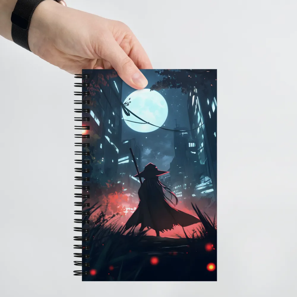 Moonlit Urban Journey 
 Spiral Notebook | 140 pages