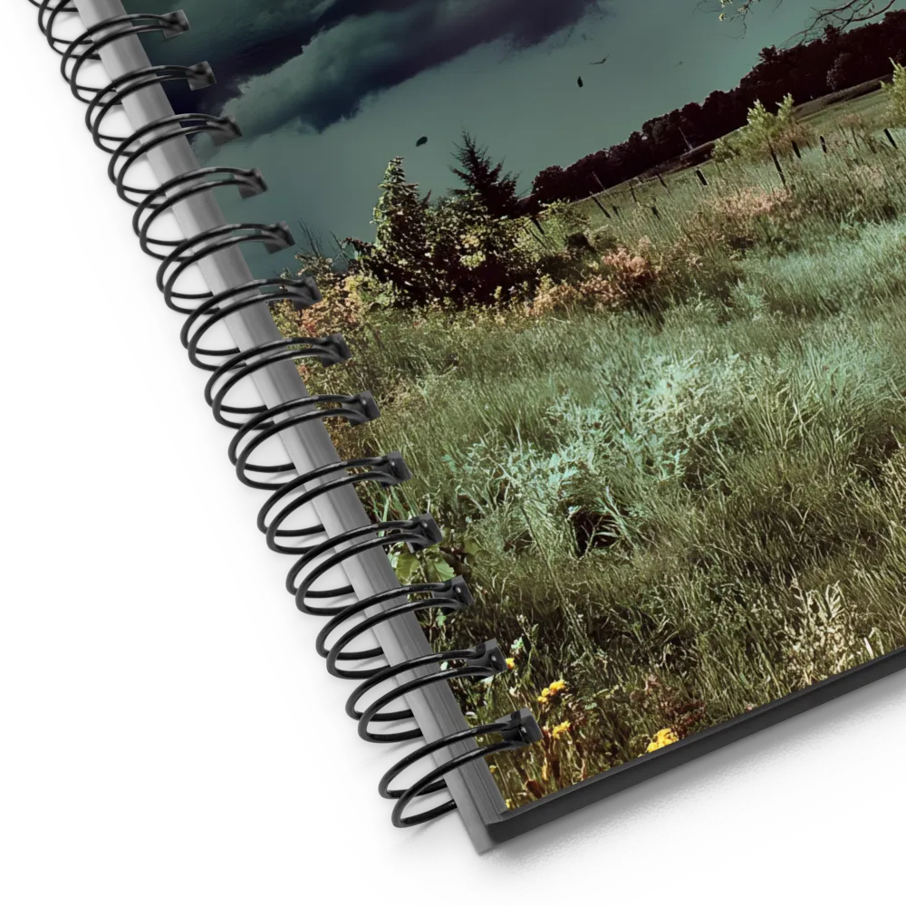 Gathering Storm on a Country Path 
 Spiral Notebook | 140 pages