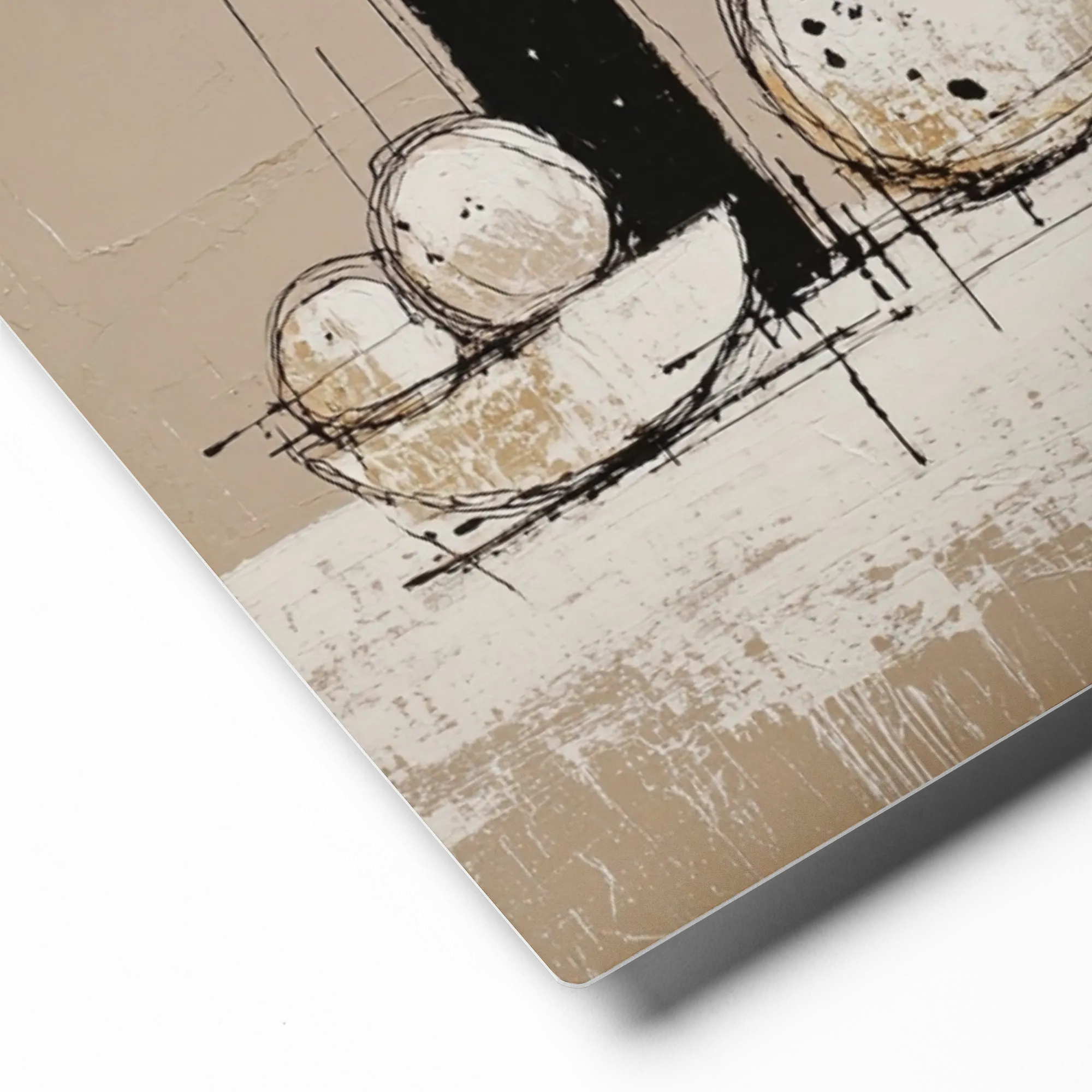 Minimalist Table Harmony 
 Canvas | 12″x 12″