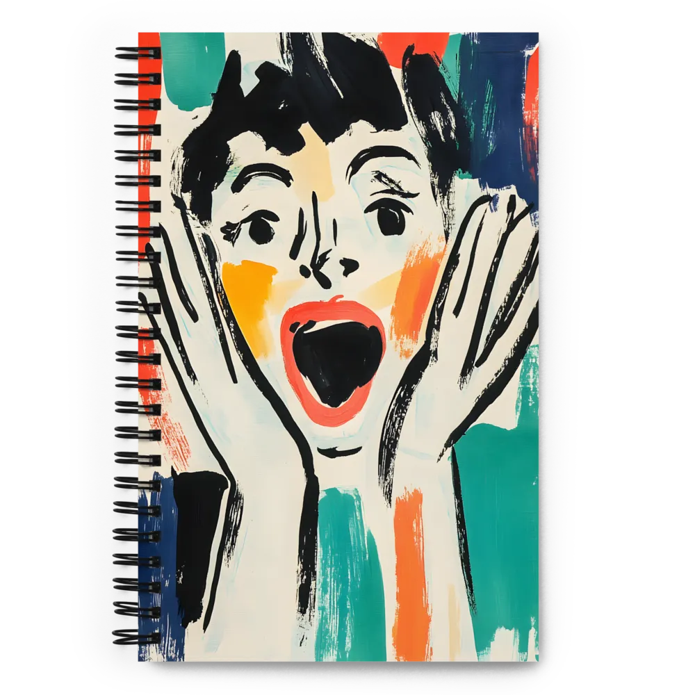 Expressive Scream 
 Spiral Notebook | 140 pages