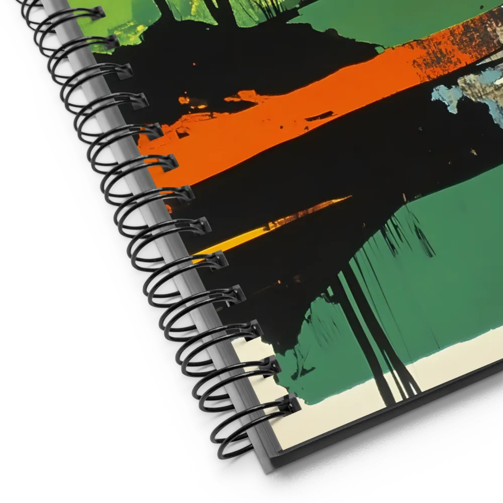 Abstract Landscape in Blocks 
 Spiral Notebook | 140 pages