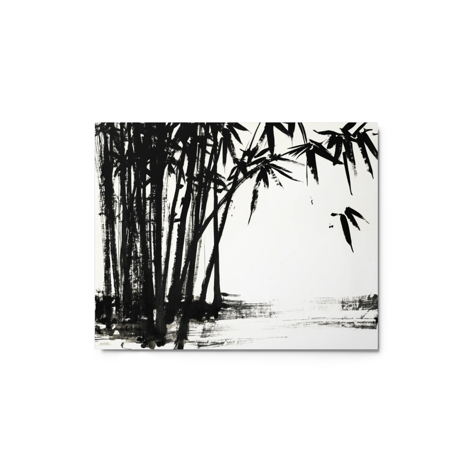 Bamboo Grove 
 Poster with White Frame | 8″x 10″