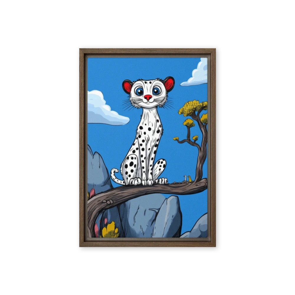 Whimsical Cheetah Perched