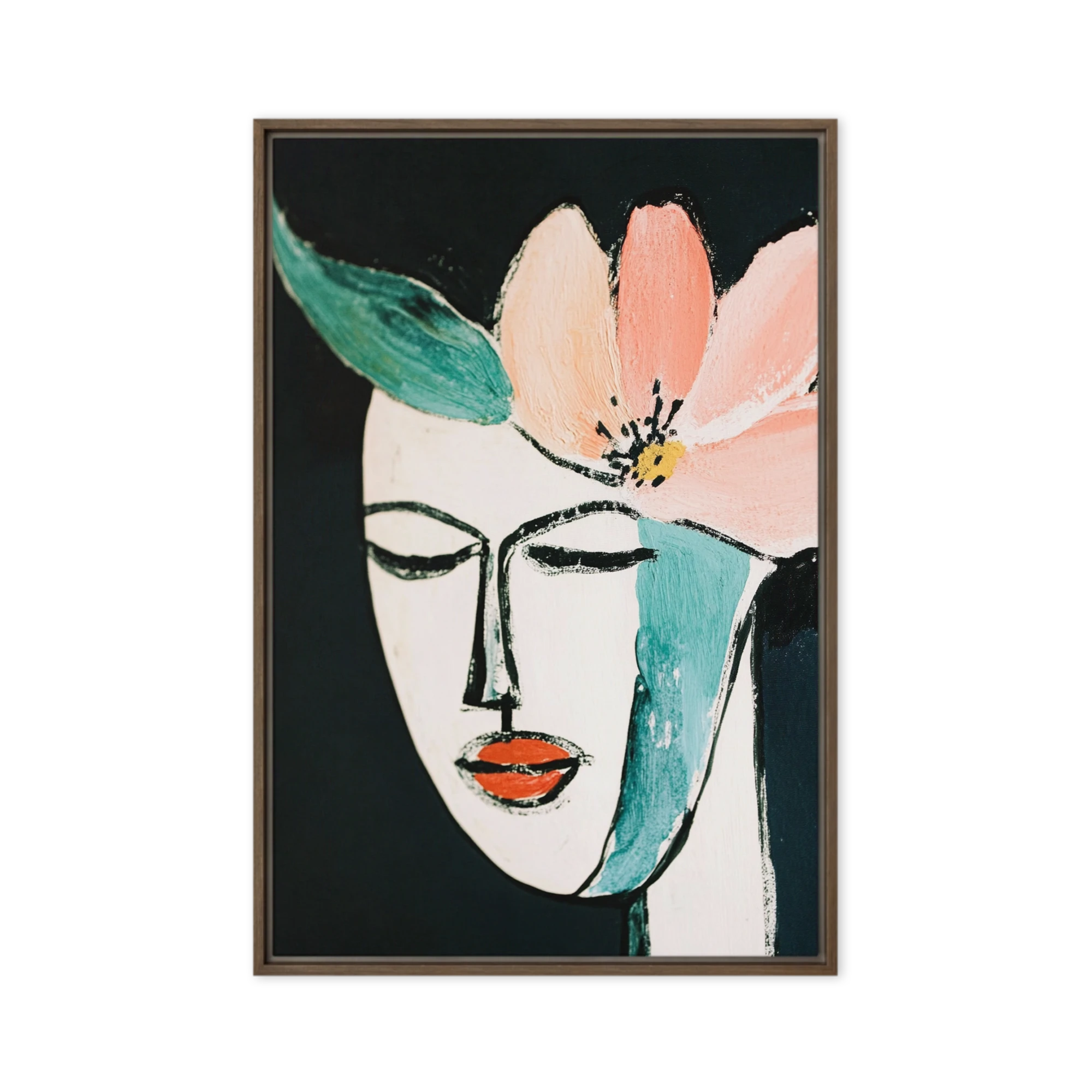 Serene Floral Portrait | Art Print