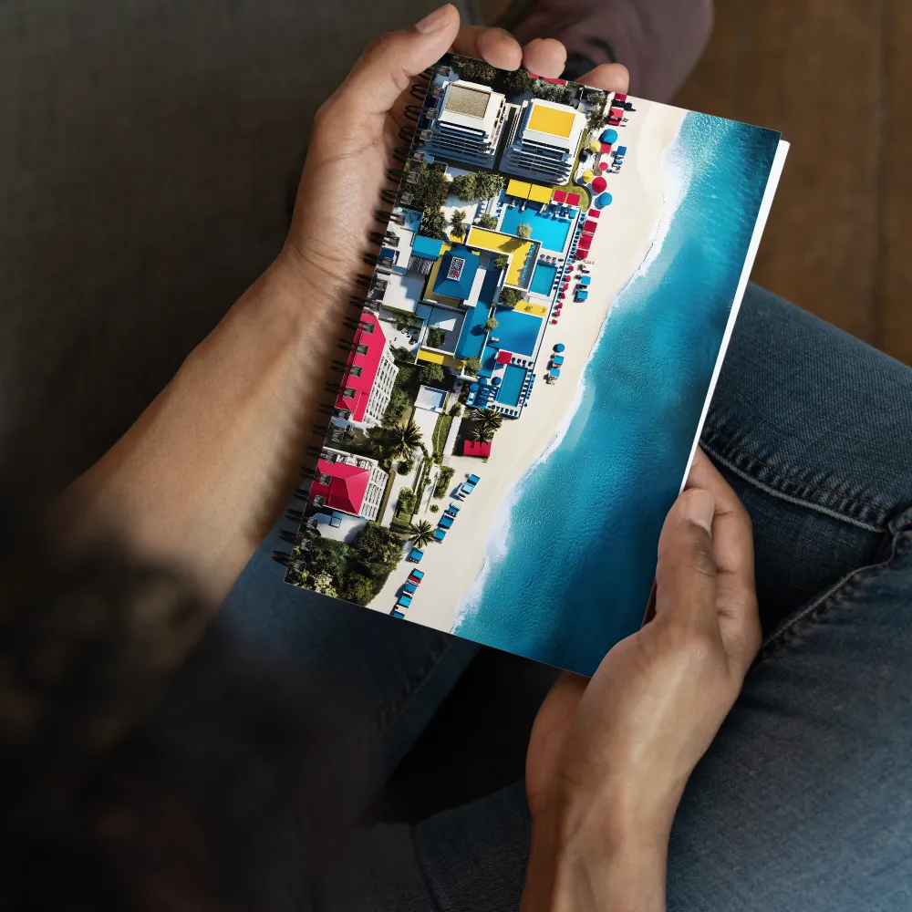 Tropical Resort Overhead 
 Spiral Notebook | 140 pages