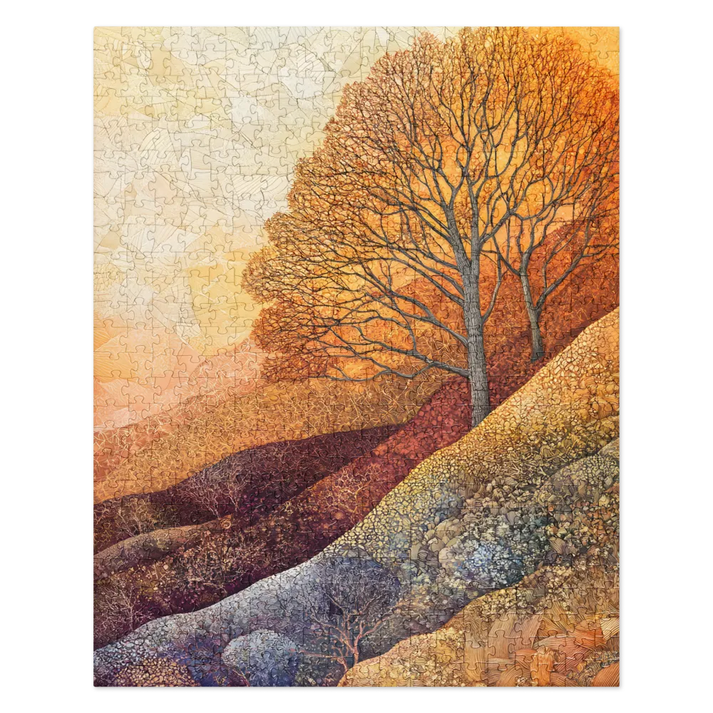 Textured Autumn Hills 
 Jigsaw Puzzle
