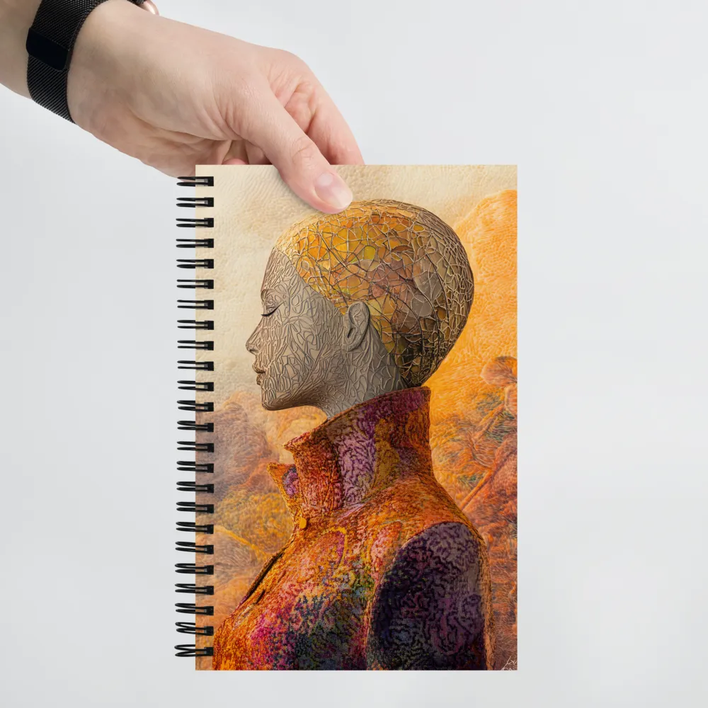 Golden Mosaic Profile 
 Spiral Notebook | 140 pages