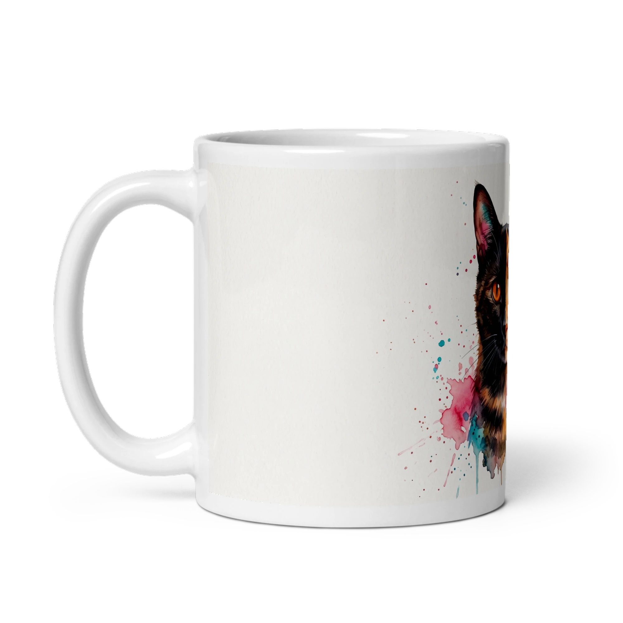 Pet Portrait Mug — Splash Watercolor