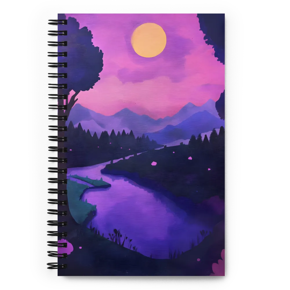 Nocturnal River Flow 
 Spiral Notebook | 140 pages