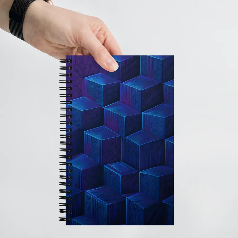 Geometric Cube Matrix 
 Spiral Notebook | 140 pages