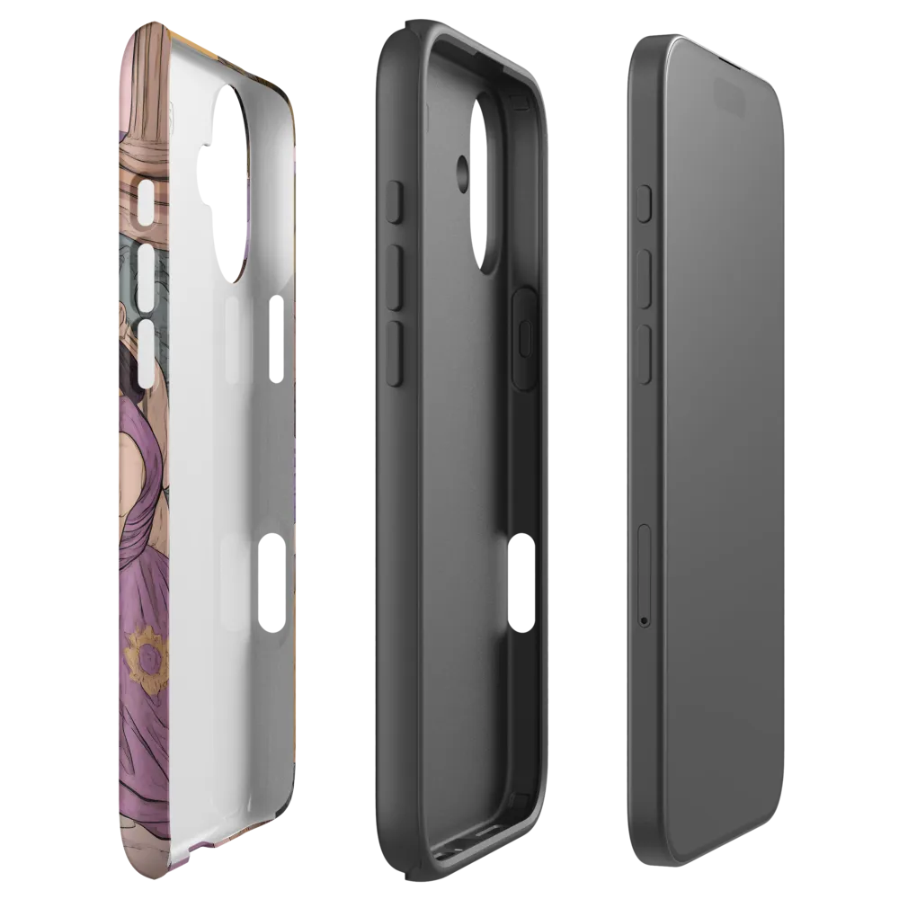 Women Fishing by the Coast | Phone Case