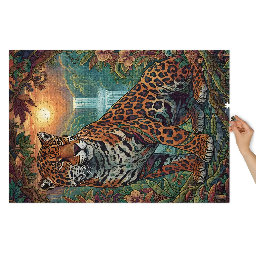 Jaguar at Sunset | Jigsaw Puzzles