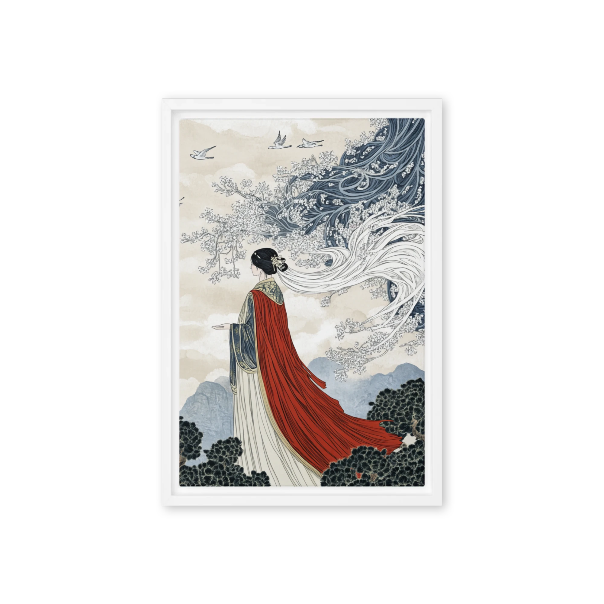 Serene Blossom Journey | Art Print