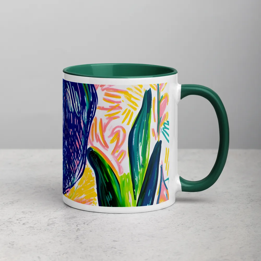 Boho Elephant 
 Mug with Red inside