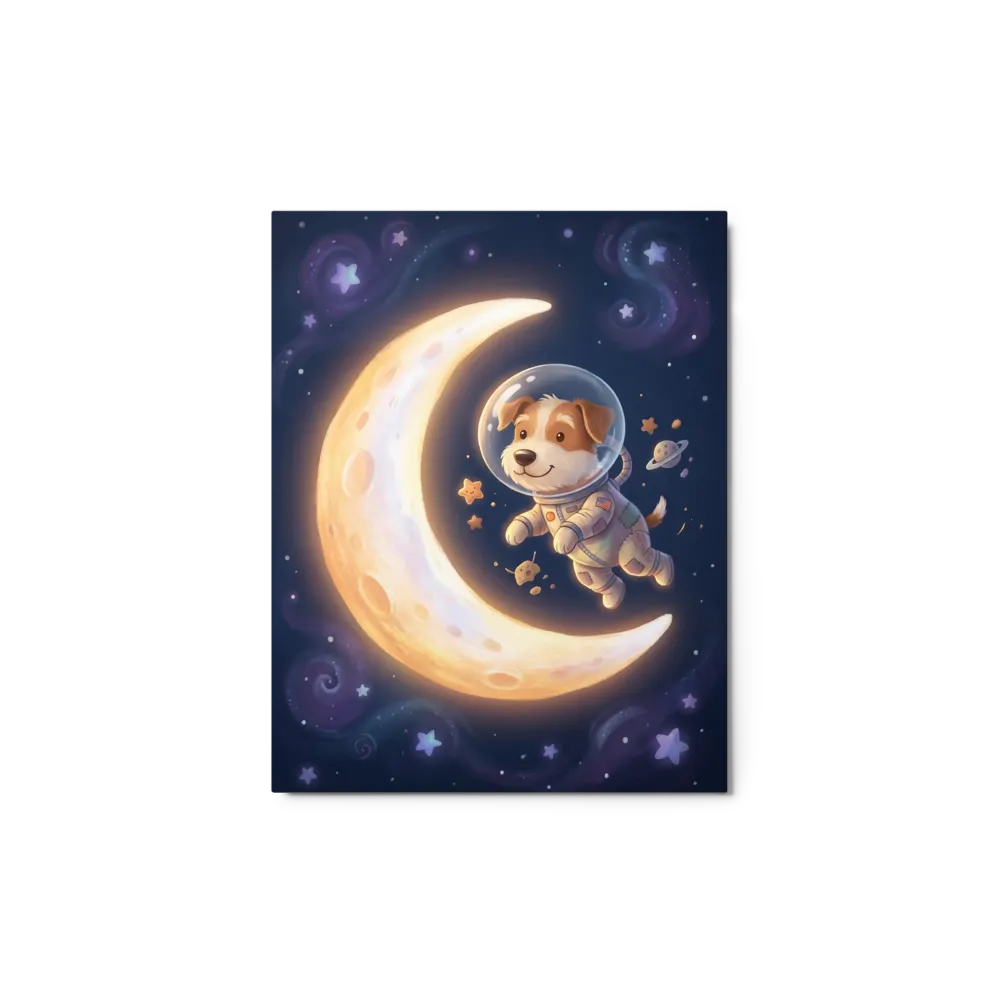 Astronaut Dog's Lunar Dream 
 Canvas | 24″x 32″